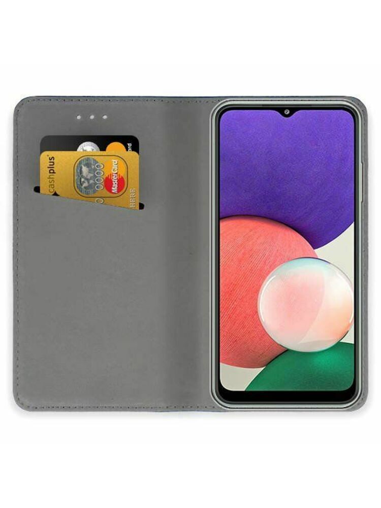 Raudonas atverčiamas dėklas Samsung Galaxy A226 A22 5G "Smart Magnet"