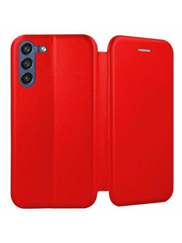 Dėklas Book Elegance Samsung G990 S21 FE 5G raudonas