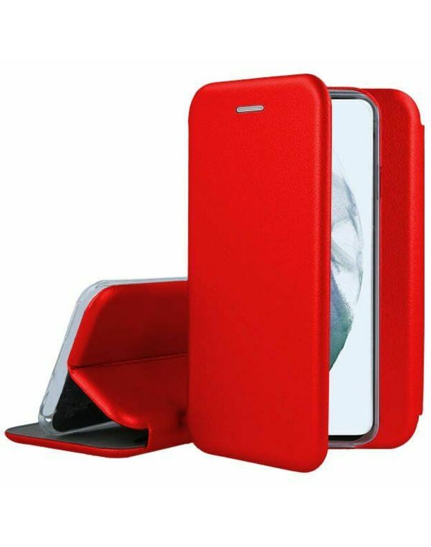 Samsung Galaxy S23 Ultra (SM-S918) Book Vennus Elegance Case Cover, Red