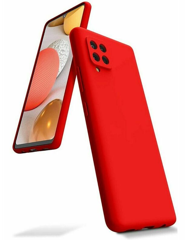 Raudonas dėklas Samsung Galaxy A225 A22 4G "Mercury Silicone"