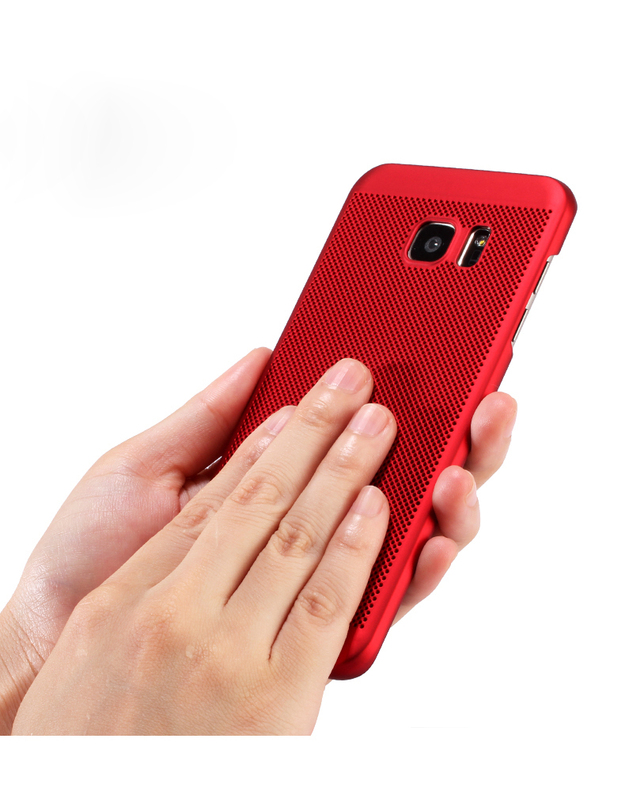 Luxury dėklas, skirtas Samsung Galaxy S6, raudonas