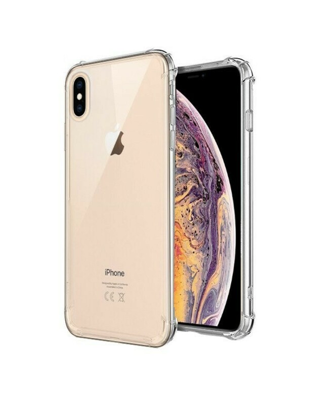 APPLE IPHONE XS MAX ANTI SHOCK SILIKONINIS GALINIS DANGTELIS – SKAIDRUS