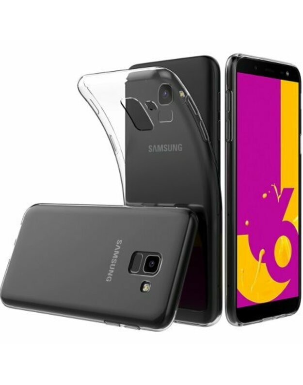 Galinis plonas skaidrus dėklas, skirtas Samsung Galaxy J6 2018