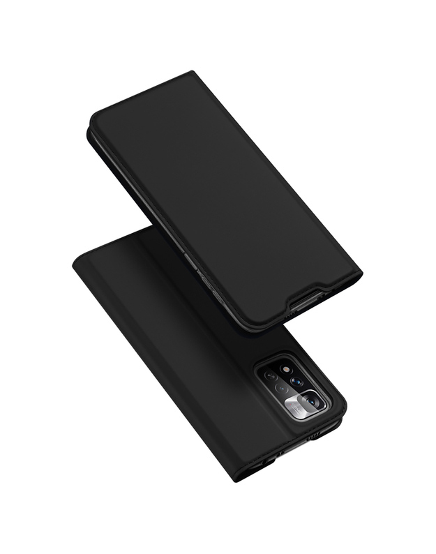 Juodas atverčiamas dėklas Redmi note 11/11 T 5G/ POCO M4 PRO 5G telefonui "Dux Ducis Skin Pro"