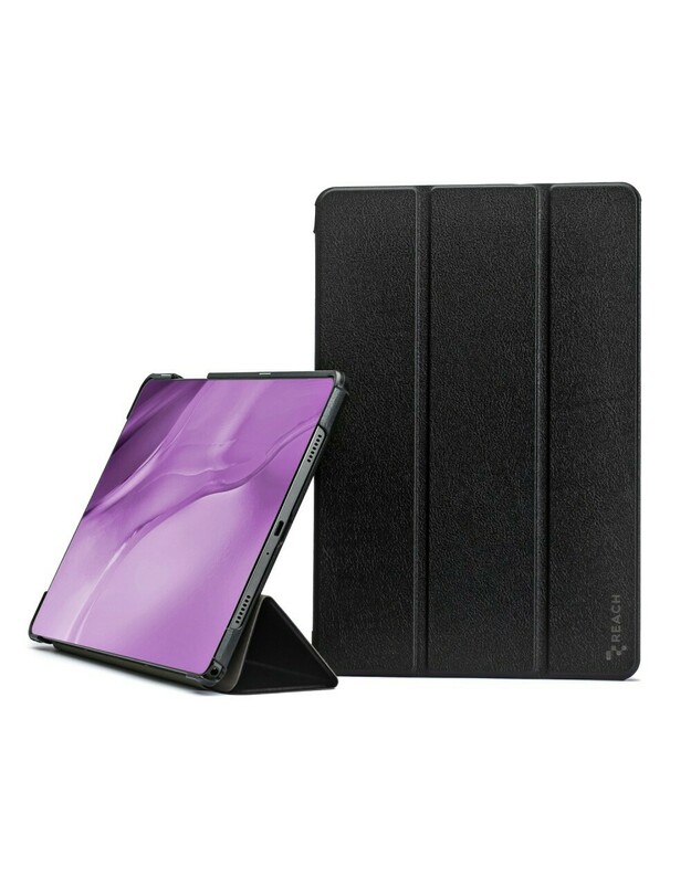 Dėklas Reach Smart Leather Lenovo Tab M10 Plus 3rd Gen TB125FU / TB128FU / TB128XU 10.6 juodas