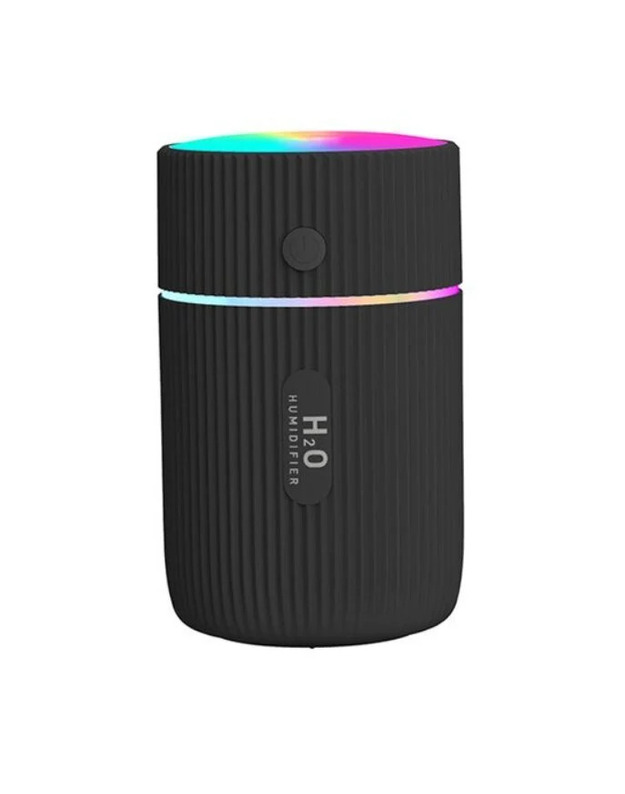 Ortex H2O Rgb mini oro drėkintuvas, difuzorius , kraunamas USB, 5V, 220ml, Juoda