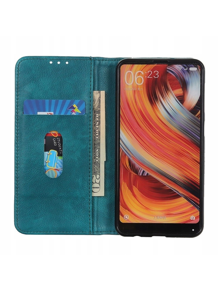 Odinis atverčiamas dėklas, skirtas Xiaomi Redmi Note 9, mėlynas