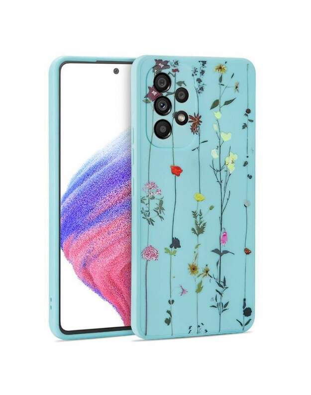 GALINĖ DĖKLĖ AUKŠTOS KOKYBĖS NUOTAIKA GALAXY A53 5G GARDEN BLUE