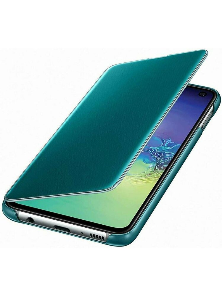 Samsung Clear View dėklas – Samsung Galaxy S10e – žalias