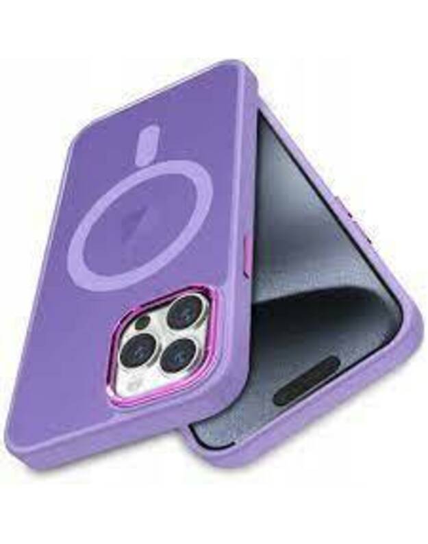 Dėklas APPLE IPHONE 15 PRO Matt MagSafe violetinis
