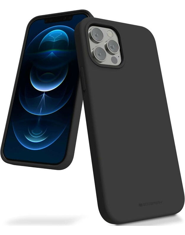 Dėklas Mercury Silicone Case Apple iPhone 15 Pro Max Black