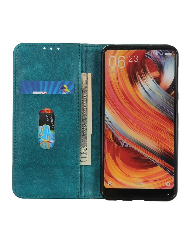 Piniginės dėklas, skirtas Xiaomi POCO F3, Litchi Leather, Tamsiai žalia