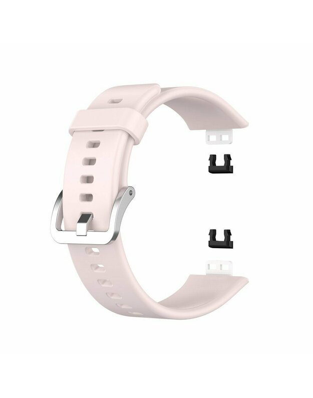 Silikoninis guminis dirželis, skirtas Huawei Watch Fit, šviesiai rožinis