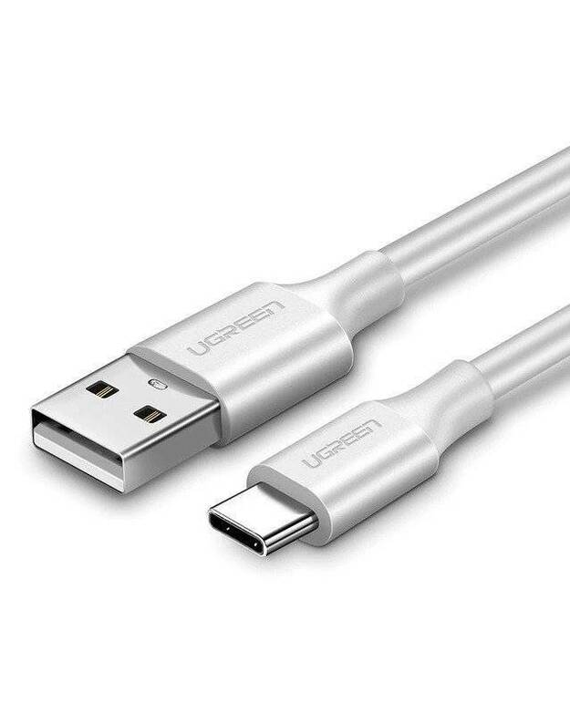 UGREEN USB laidas prie USB-C, QC3.0, 25 cm (baltas)