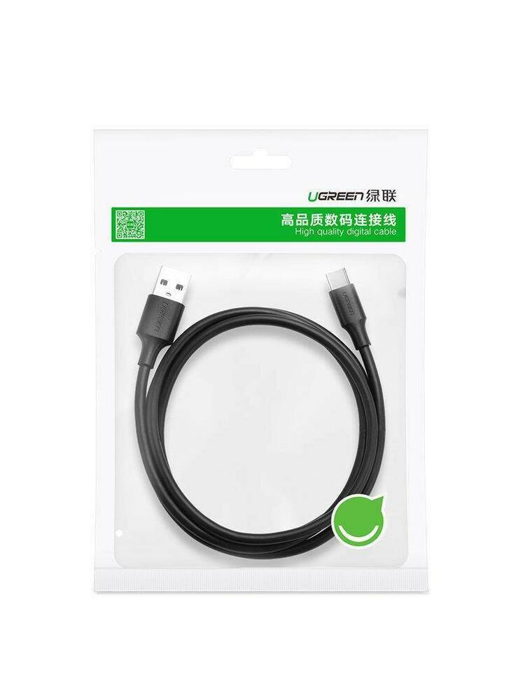 UGREEN nikelio USB-C laidas 1,5 m (juodas)