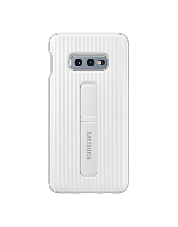 Samsung Galaxy S10e apsauginis stovimas dangtelis – baltas
