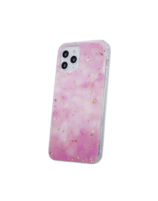 Auksinis "Gold Glam" dėklas, skirtas "Samsung Galaxy A71 Pink