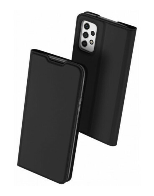 Juodas atverčiamas dėklas Samsung Galaxy A53 5G telefonui "Dux Ducis Skin Pro"