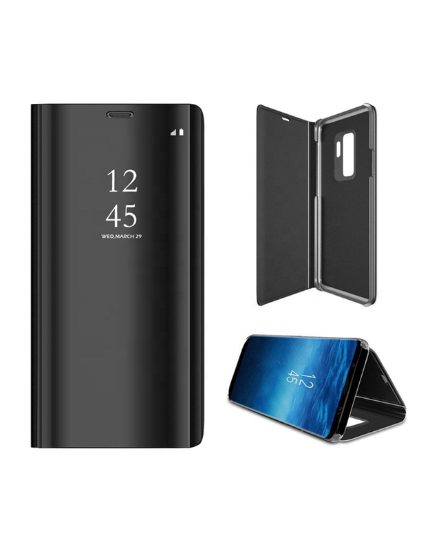 Dėklas Smart Clear View juodas, skirtas Samsung Galaxy S22 Ultra