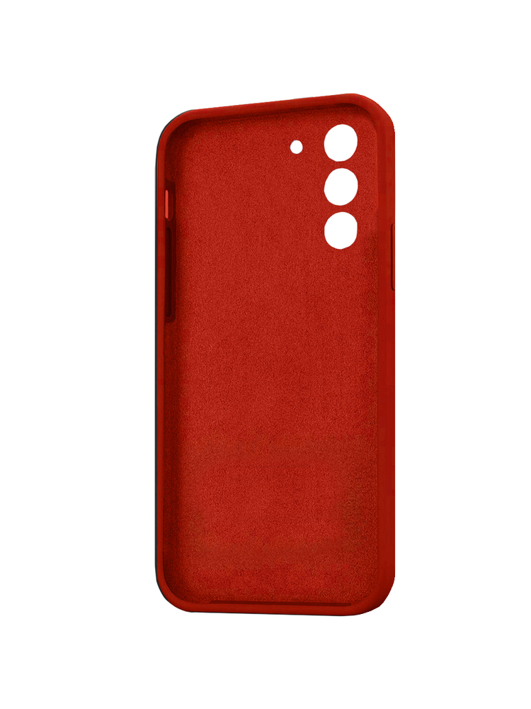 ERBORD dėklas, skirtas Samsung Galaxy S21 FE, Silicone Lite, raudonas