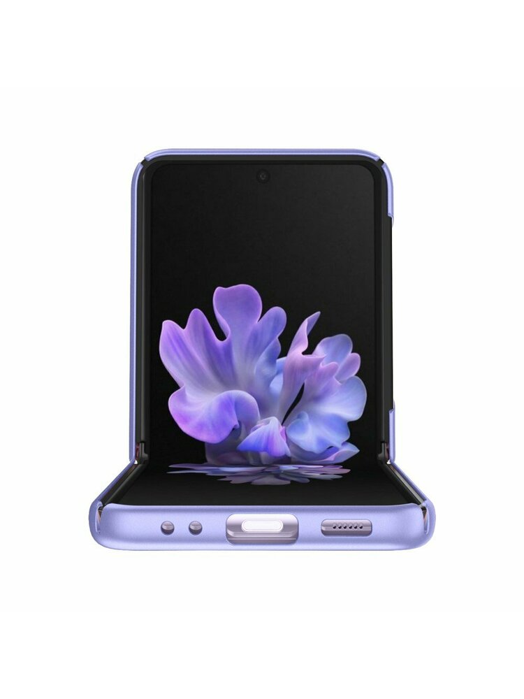 Atverčiamas dėklas, skirtas Samsung Galaxy Z Flip3 5G, violetinis