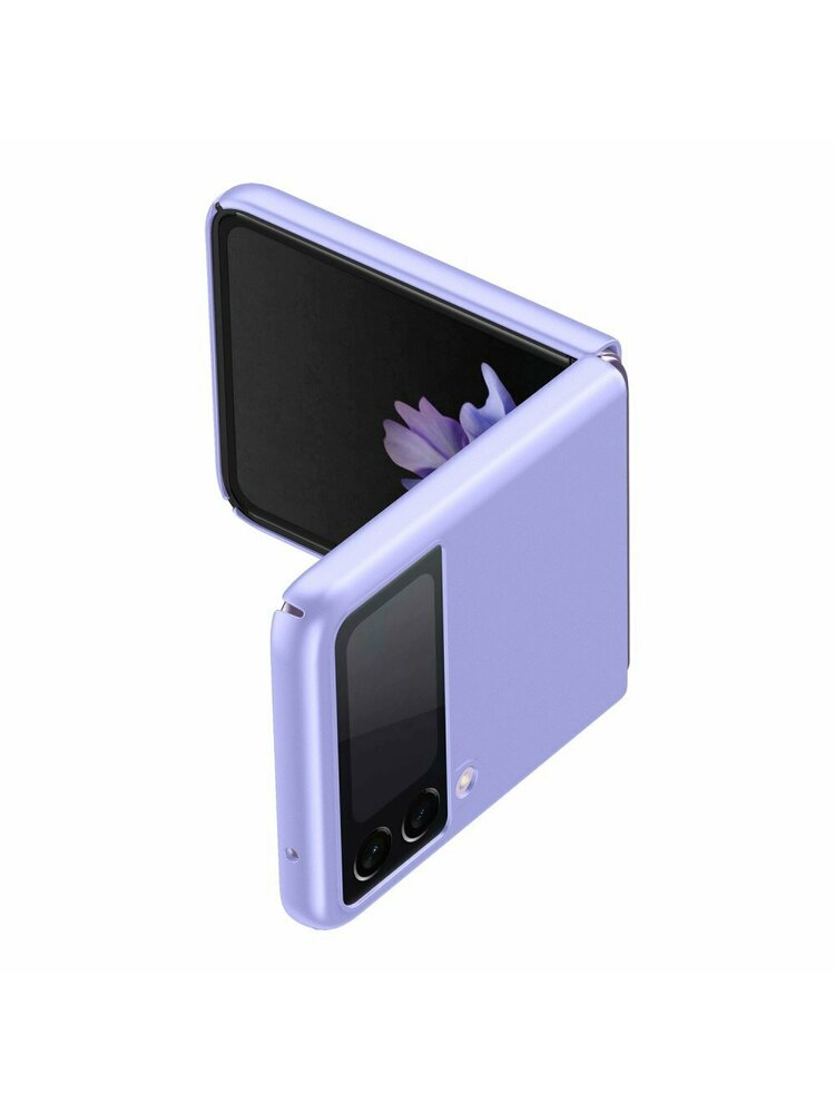 Atverčiamas dėklas, skirtas Samsung Galaxy Z Flip3 5G, violetinis