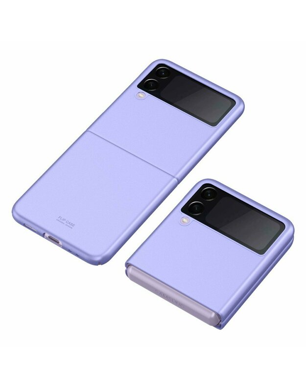 Atverčiamas dėklas, skirtas Samsung Galaxy Z Flip3 5G, violetinis