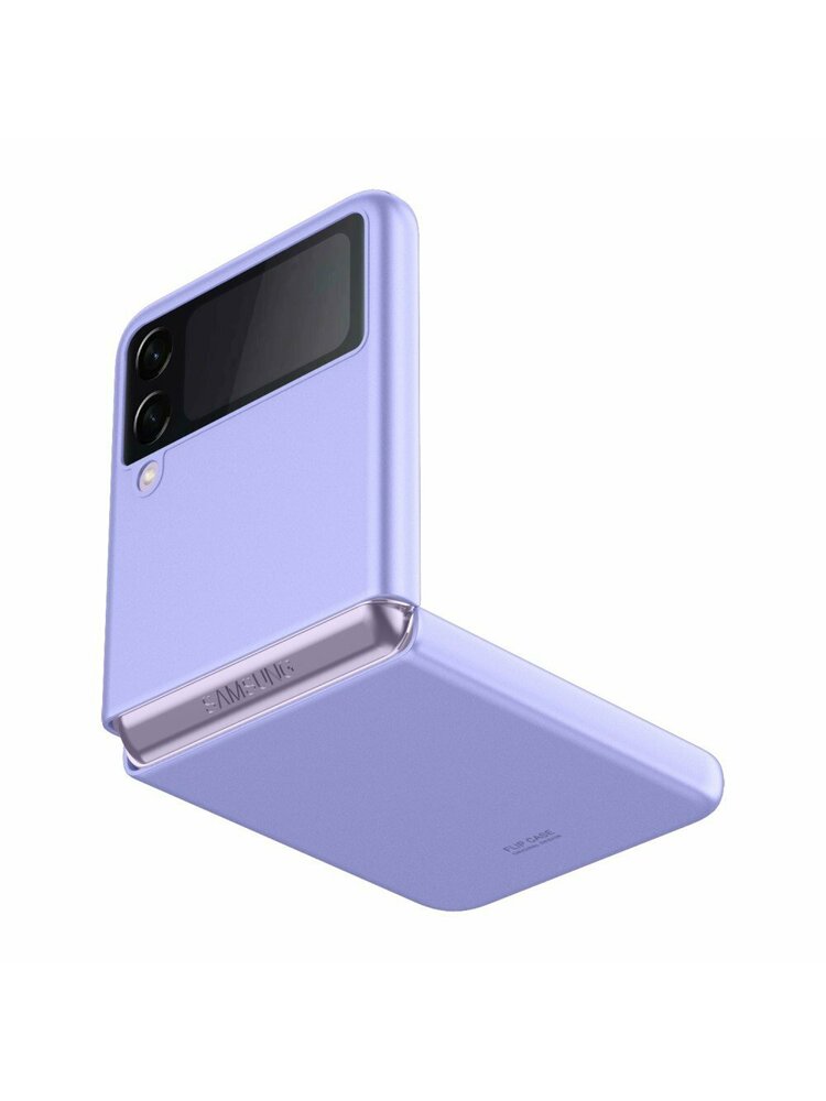 Atverčiamas dėklas, skirtas Samsung Galaxy Z Flip3 5G, violetinis