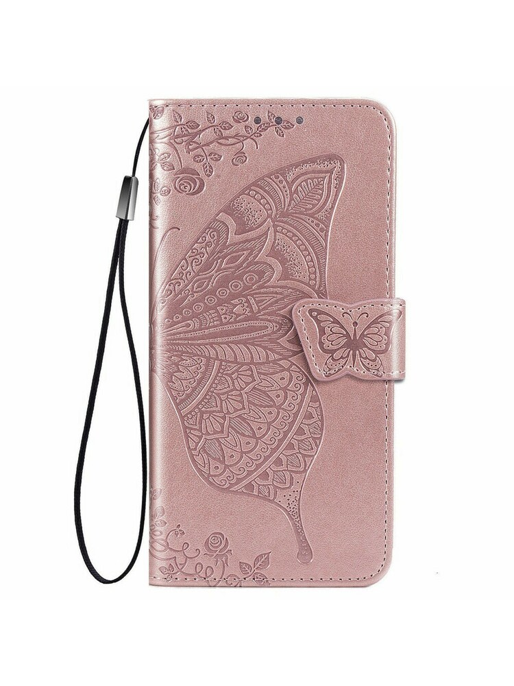Etui Wallet do Xiaomi Redmi Note 11 5G / Poco M4 Pro 5G , drugelis auksinis/rožinis