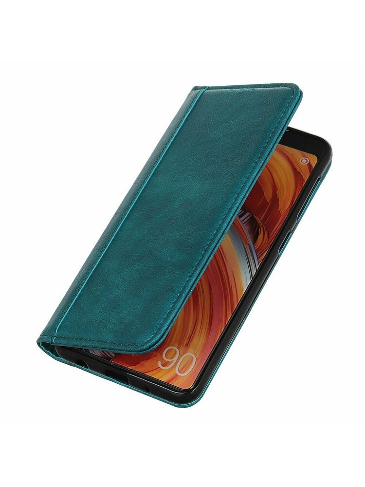 Piniginės dėklas, skirtas Xiaomi Redmi Note 9 - Litchi Leather - Baby Blue