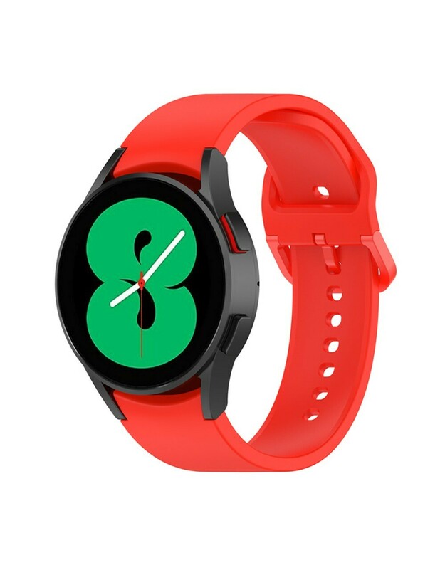 silikoninis dirželis, skirtas Galaxy Watch 4/4 Classic, raudonas 20 mm 