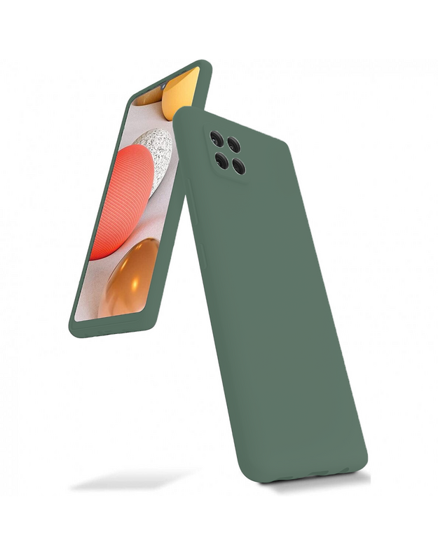 Tamsiai žalias dėklas Samsung Galaxy A226 A22 5G "Mercury Silicone"